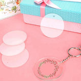 24 Pcs Acrylic Keychain Blanks with Tassels for DIY Projects