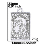 24 Pcs Tarot Charms Jewelry Making Alloy Pendant Gift