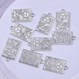 24 Pcs Tarot Charms Jewelry Making Alloy Pendant Gift