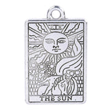 24 Pcs Tarot Charms Jewelry Making Alloy Pendant Gift