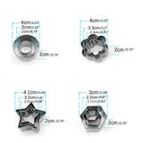 24 Pcs Stainless Steel Mini Cookie Cutter Mold Geometry Clay Earring Cutter