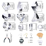 24 Pcs Polymer Clay Cutters Geometric Shape Stainless Steel Cutters
