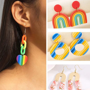 24 Pcs Geometric Polymer Clay Cutters with Earring Cards and Hooks