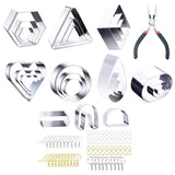 24 Pcs Polymer Clay Cutters Geometric Shape Stainless Steel Cutters