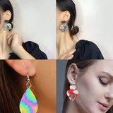 24 Pcs Polymer Clay Cutters Set with Earring Cards and Hooks