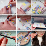 24 Pcs Polymer Clay Cutters Set with Earring Cards and Hooks