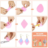 Polymer Clay Earring Making Kit with 24 Pcs Clay, Cards, Hooks