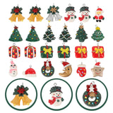 24 Pcs Resin Christmas Baubles Earrings Making Charms
