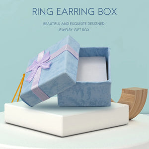 24 Pcs Ring Earring Jewelry Display Purple