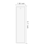 24 Pcs/Set Silicone Bookmark Mold DIY Epoxy Resin Jewelry Craft Transparent