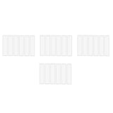 24 Pcs/Set Silicone Bookmark Mold DIY Epoxy Resin Jewelry Craft Transparent