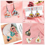 24 Pcs Cow Tags Shape Sublimation Earrings, Heat Transfer Earring Pendant
