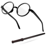 24 Pcs Wizard Party Favors Wand Pencils and Glasses, Birthday Supplies for Kids