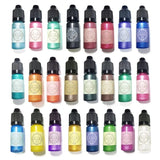 24 Pcs Crystal Epoxy Pigment UV Resin Coloring Dye DIY Jewelry Crafts