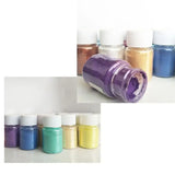 24 Pcs Pearlescent Powder Slime DIY Crafts Crystal Resin Glitter