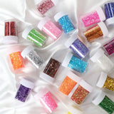 24 Pcs Pearlescent Powder Slime DIY Crafts Crystal Resin Glitter