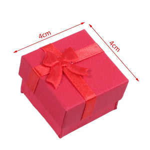 24-Piece Square Ring Jewelry Box Set, Assorted Colors