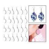 24 Sublimation Earrings Blank Wire Hooks for Women Girls