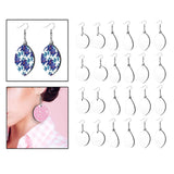 24 Sublimation Earrings Blank Wire Hooks for Women Girls