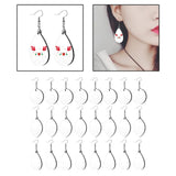 24 Sublimation Earrings Blank Wire Hooks for Women Girls