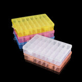 Adjustable Rectangle Plastic Jewelry Storage Box Case For Beads Jewelry Craft