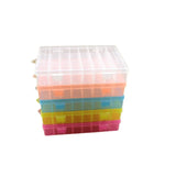 24 Slots Plastic Storage Jewelry Box Compartments