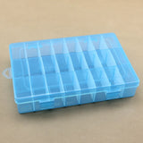24 Slots Plastic Storage Jewelry Box Compartments