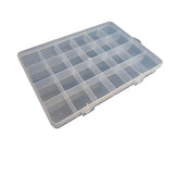 24 Slots Plastic Storage Box for Jewelry Beads Earrings
