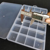 24 Slots Plastic Storage Box for Jewelry Beads Earrings