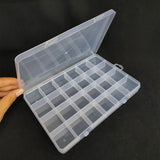 24 Slots Plastic Storage Box for Jewelry Beads Earrings