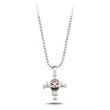 Anime One Piece Luffy Pirate Skull Pendant Necklace Choker