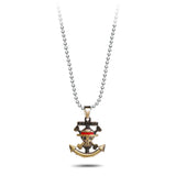 Anime One Piece Luffy Pirate Skull Pendant Necklace Choker
