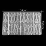 Key Shape Pendant Silicone Resin Mold DIY Hand Craft Decorative Jewelry Tool