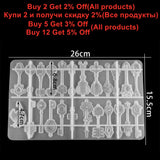 Key Shape Pendant Jewelry Silicone Mold DIY Craft Dried Flower Resin Decorative