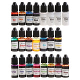 24 Alcohol Ink Pigment Epoxy Resin Paint - Vibrant High Concentration Dye