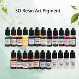 24 Vibrant Alcohol-Based Ink Pigment Epoxy Resin Paint Dye