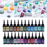 24-Color Crystal Epoxy UV Resin Jewelry DIY Kit
