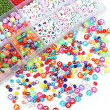 Colorful Alphabet Acrylic Beads Set DIY Bracelet Necklace