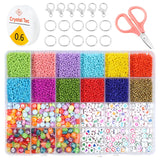 Colorful Alphabet Acrylic Beads Set DIY Bracelet Necklace