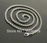 24 inch Stainless Steel Box Chain Necklace for Men