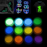 24 pcs Glow-in-the-Dark Powder & Pearl Pigment Set Resin Jewelry DIY Craft
