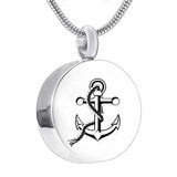 Stainless Steel Dog Paw Print Memorial Urn Necklace for Ashes
