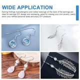 240 PCS Clear Earring Stopper Silver Hooks Kit for DIY Jewelry Making