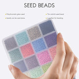 24000 Pcs Glass Seed Beads 2MM Small Beads Jewelry Making 24 Colors