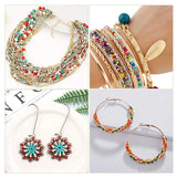 24000 Pcs Glass Seed Beads 2MM Small Beads for Jewelry Making
