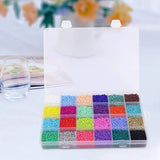 24000 Pcs Glass Seed Beads 2MM Small Beads for Jewelry Making