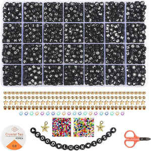 2400pcs Letter Beads Bracelets Kit DIY Necklace