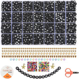 2400pcs Letter Beads Bracelets Kit DIY Necklace