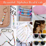 2400 Mixed Letter Beads Bracelet Making Kit DIY Necklace Accessories