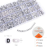 2400pcs Acrylic Alphabet Beads Bracelet Making Kit DIY Necklace